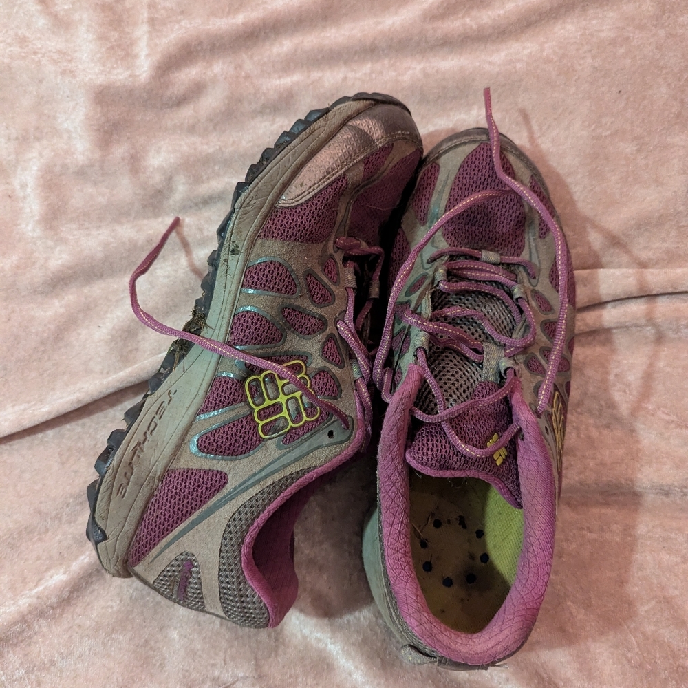 Columbia Women's Athletic Shoes - Purple and Gray